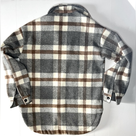 *NWOT* VICI Brinkley Wool Blend Plaid Shacket - Picture 6 of 9